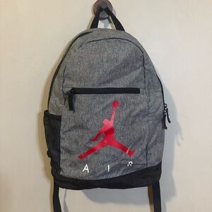Nike Air Jordan Backpack Carbon Heather Gray Jumpman Logo School Gym Travel Ball